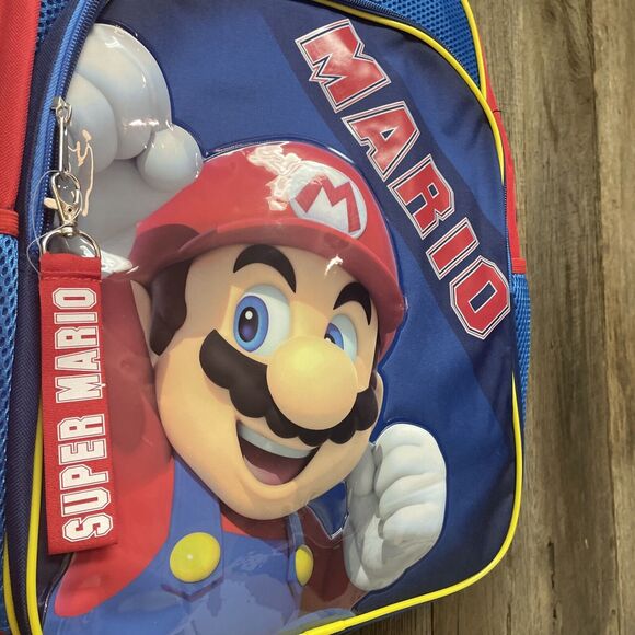 NEW! Nintendo Super Mario Bros. 17" Backpack Book Bag with padded Laptop Sleeve - Picture 3 of 11